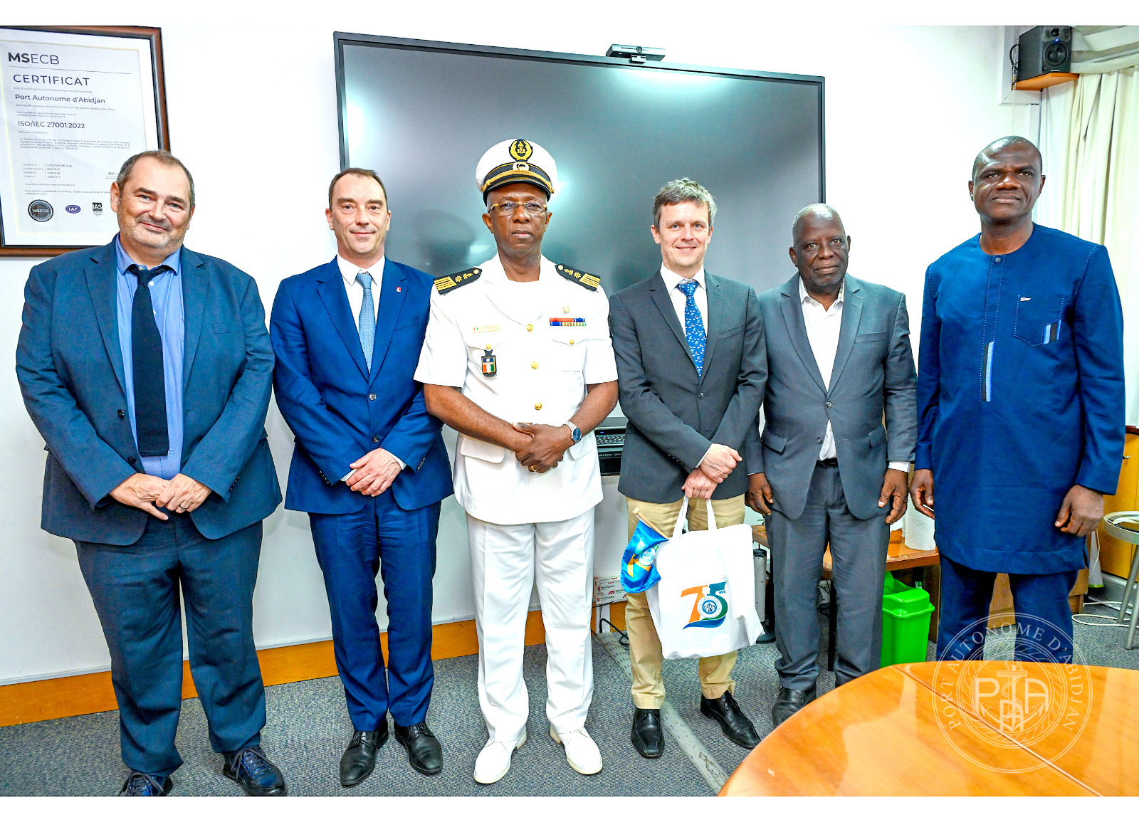 VISITE DE TRAVAIL DU GROUPE SOGENA AU PORT AUTONOME D’ABIDJAN
